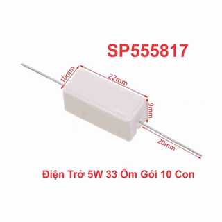 Điện Trở 5W 33 Ôm Gói 10 Con