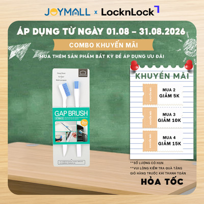Bộ 2 Bàn Chải Vệ Sinh Các Khe LocknLock ETM415 - Hàng Chính Hãng - JoyMall