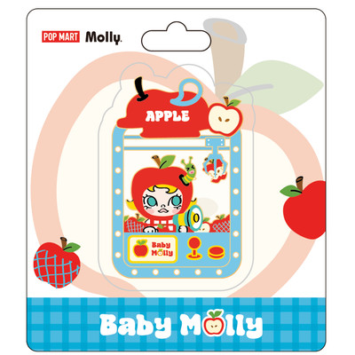 [HÀNG TẶNG KHÔNG BÁN] POP MART Baby Molly Fruity Aroma Series - Sliding Rail Fridge Magnet (Apple)