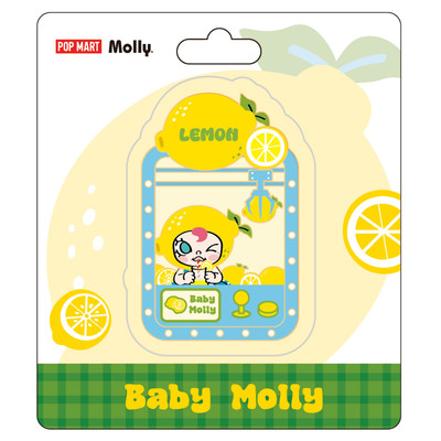 [HÀNG TẶNG KHÔNG BÁN] POP MART Baby Molly Fruity Aroma Series - Sliding Rail Fridge Magnet (Lemon)