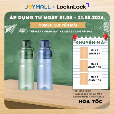 Bình nước nhựa tritan LocknLock Sport Bottle ABF769 ABF770 520lml,680ml, Hàng chính hãng - JoyMall