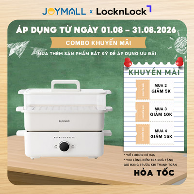 Nồi Lẩu Đa Năng Bianco Locknlock EJP154IVY, EJP124IVY, EJP134IVY, Hàng Chính Hãng - JoyMall