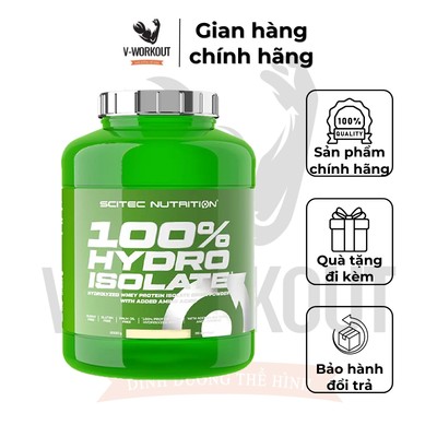 HYDRO WHEY | 100% Hydro Isolate SCITEC NUTRITION - Chocolate | Whey thủy phân tinh khiết 0% Carb, Fat, giảm cân tăng cơ.