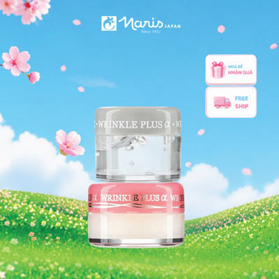 Combo Wrinkle Plus dưỡng môi chống nhăn 10g & Siêu chống nhăn mắt Naris 20g