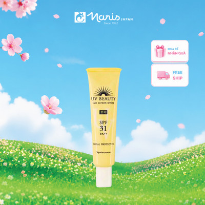 Kem chống nắng nâng tông Naris UV Beauty Sun Screen White SPF31 PA++ 40g