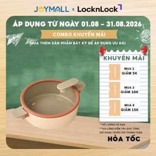 Nồi Chống Dính Suit Bric LocknLock CAC2255IH 22cm, Hàng Chính Hãng, Dùng Được Mọi Loại Bếp - JoyMall
