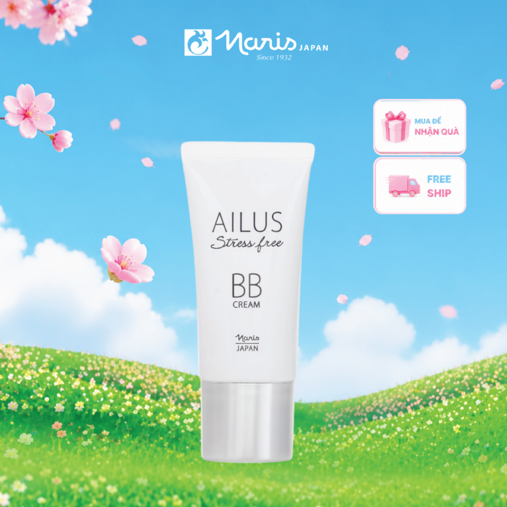 Kem nền trang điểm đa chức năng BB Cream Naris Ailus Stress Free 30g