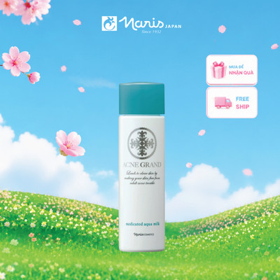 Sữa dưỡng chăm sóc da dầu & mụn Naris Acne Grand Medicated Aqua Milk 160ml