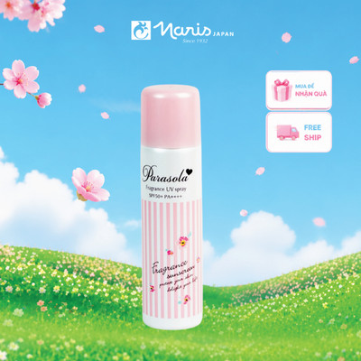 Xịt Chống Nắng Dưỡng Sáng Da Naris Parasola Fragrance UV Spray SPF50+ PA++++ 90g