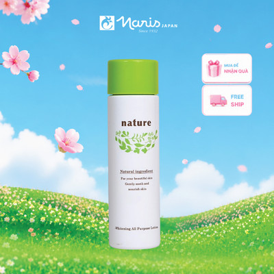 Nước dưỡng sáng da & loại bỏ tế bào chết 2 trong 1 Naris Nature Whitening 160ml