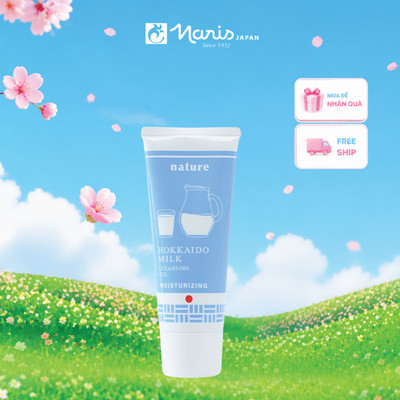 Gel rửa mặt dưỡng ẩm chiết xuất sữa tươi Naris Nature Hokkaido Milk Cleansing Gel 100gr