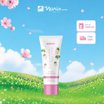 Gel tẩy tế bào chết Nature White Strawberry Massaging Scrub 100g