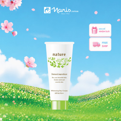 Kem dưỡng sáng da ban ngày Naris Nature Whitening Day Cream SPF20 / PA+ 40gr