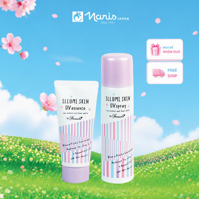 Combo Gel & Xịt Chống Nắng Naris Nhật Bản Kiềm Dầu Đỉnh Cao SP50/PA++++