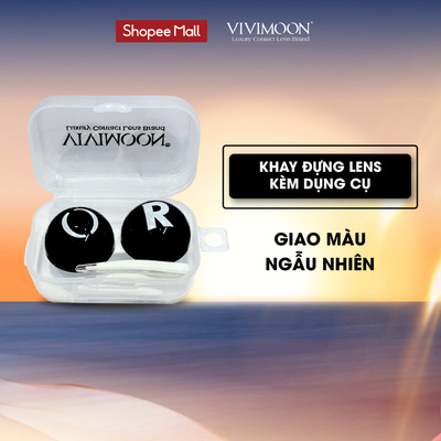 Khay đựng kính áp tròng VIVIMOON LENS kèm dụng cụ gắp lens