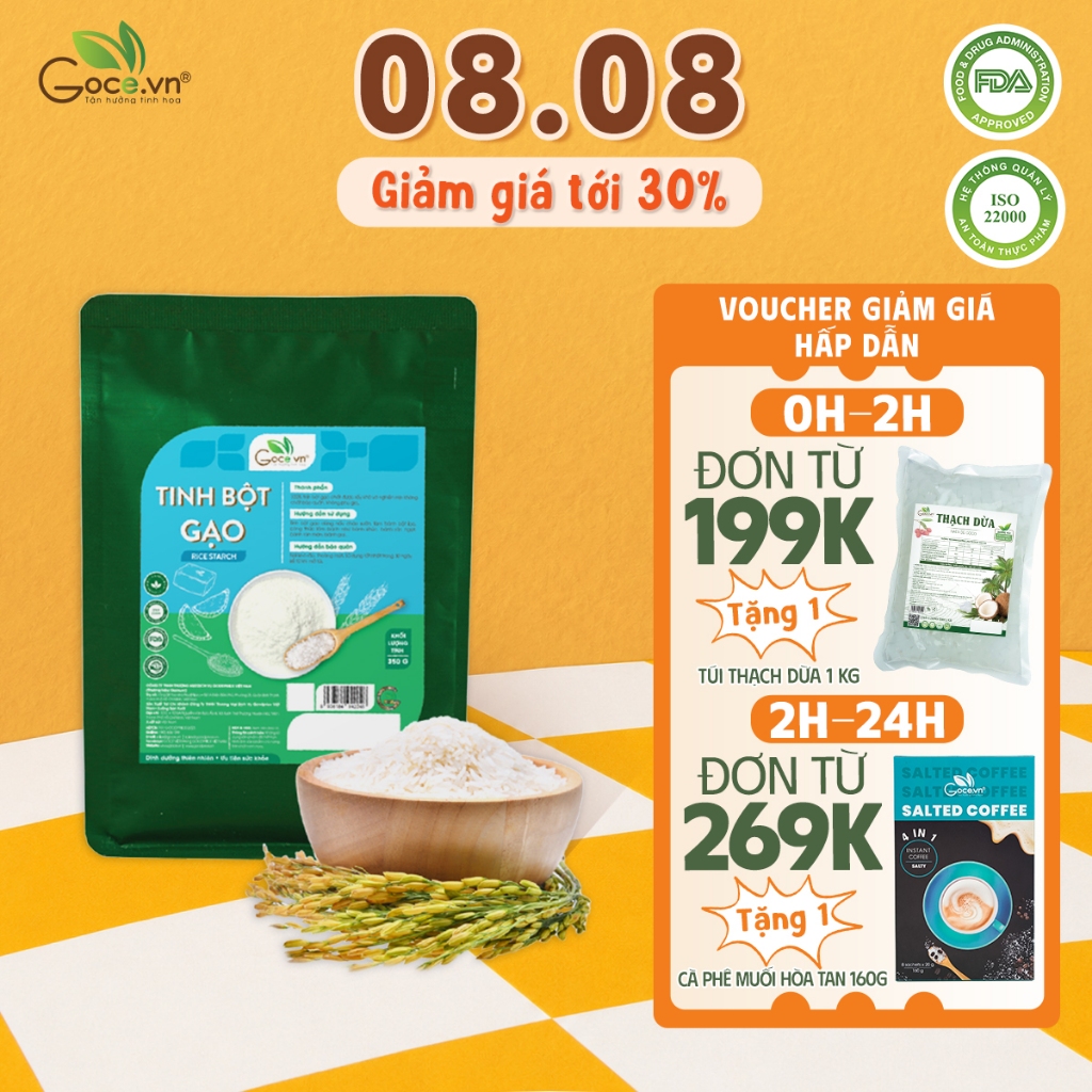 Tinh bột gạo Goce - 350g - Chất lượng cao