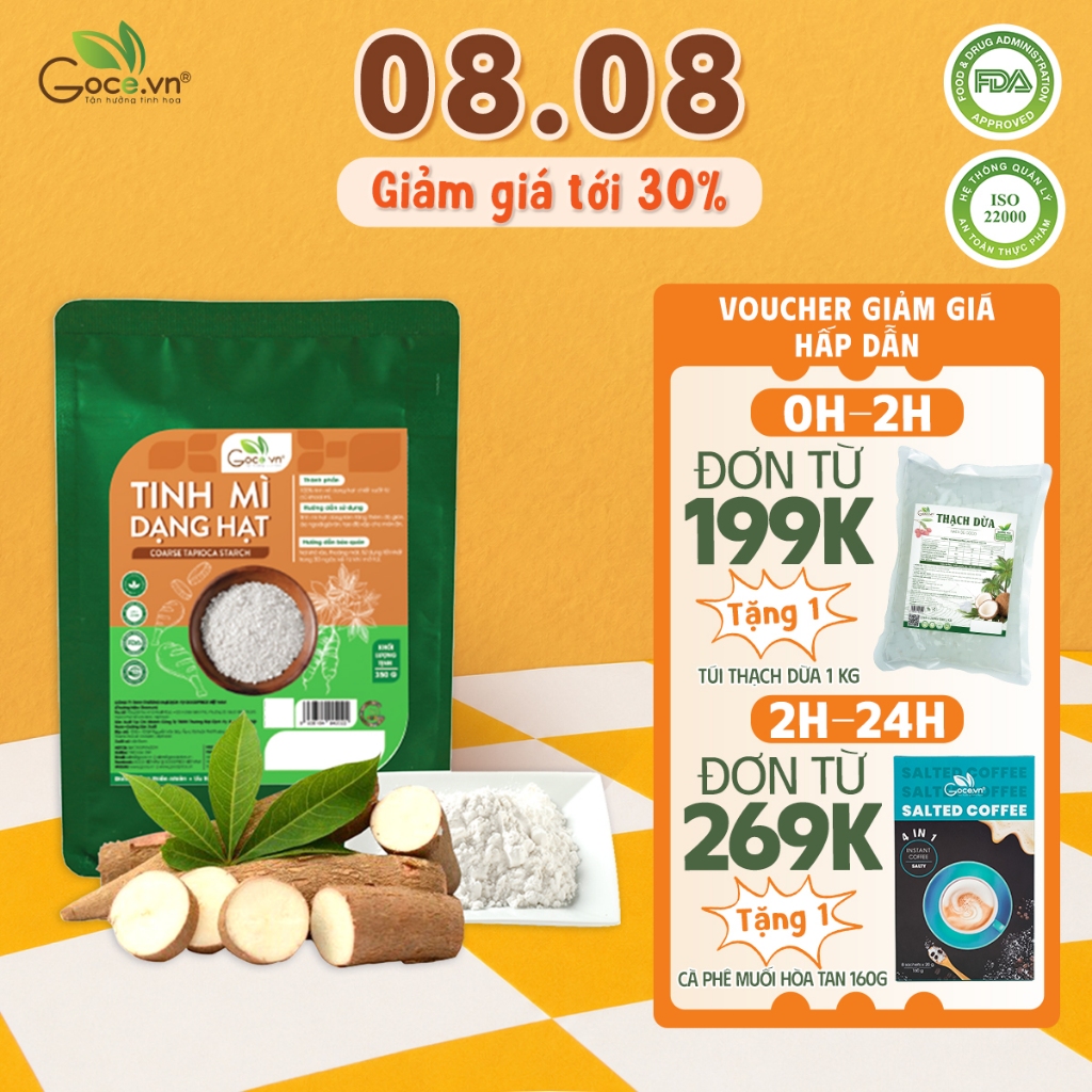 Tinh bột mì dạng hạt Goce - Túi 350g