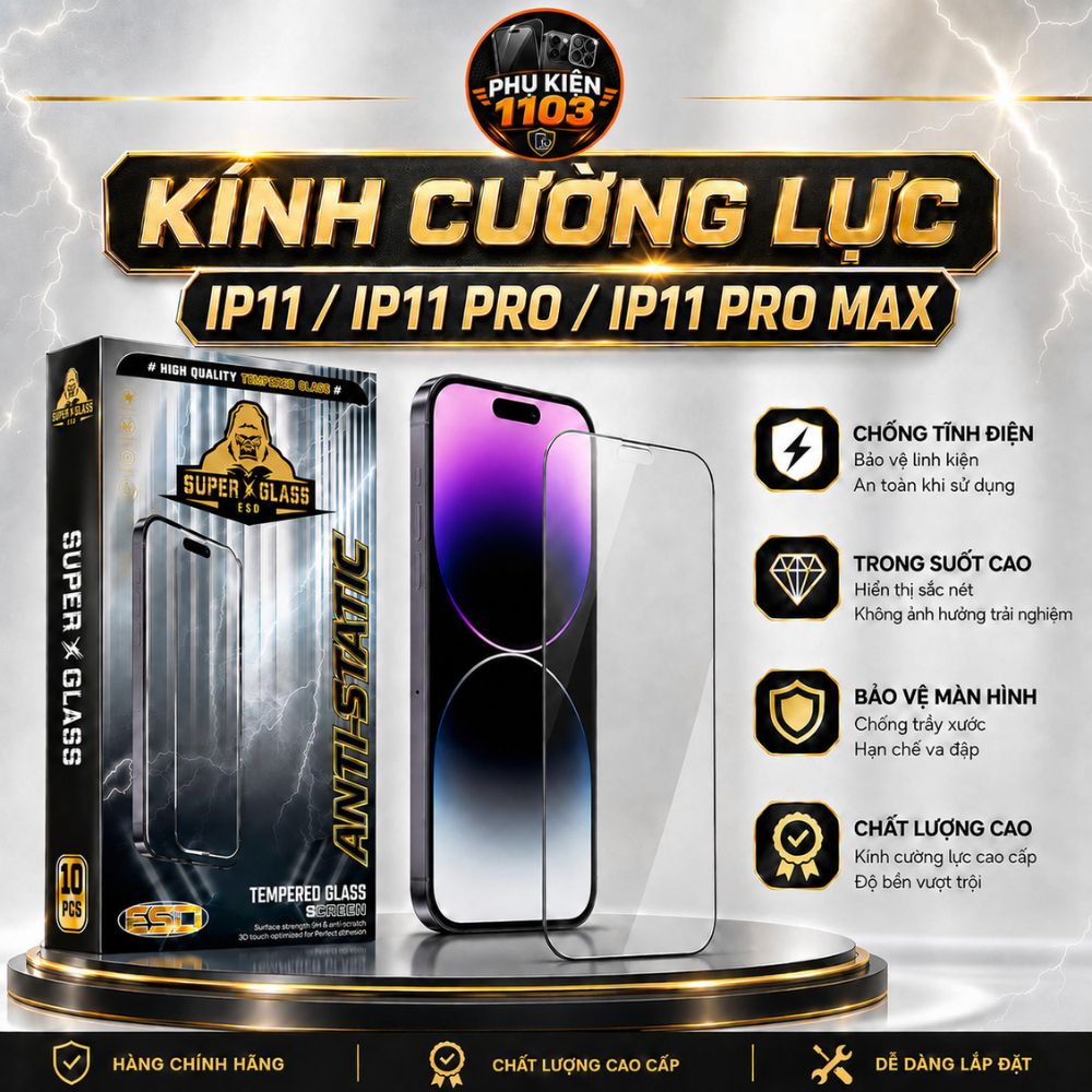 Kính Cường Lực KingKong iPhone 11 / 11 Pro / 11 Pro Max Dễ Dán Bảo Vệ Màn Hình