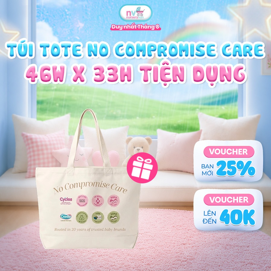 [Gift] Túi tote No Compromise Care 46W x 33H Tiện Dụng