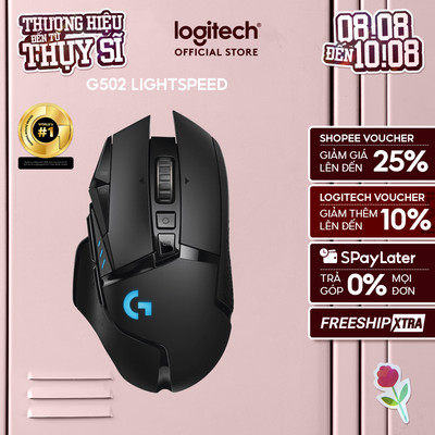 Chuột gaming không dây Logitech G502 LIGHTSPEED - RGB, 11 nút lập trình