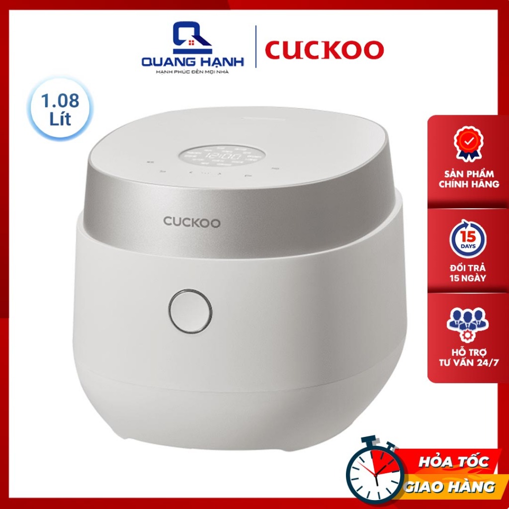 Nồi Cơm Điện Tử Cuckoo CR-0685GW – 1.08 Lít - Lòng nồi chống dính - Hàng chính hãng