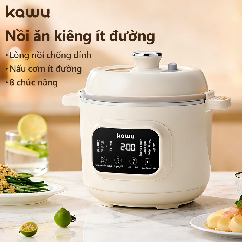 kawu Nồi Cơm Tách Đường hẹn giờ 24 đa chức năng Đa Năng Nấu Cơm Nấu Cháo  Hầm Gà Nồi cơm điện