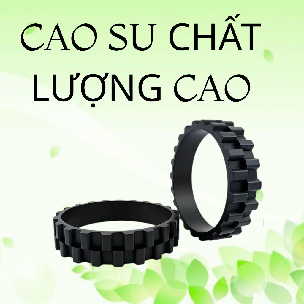 2 Lốp bánh xe thay thế cho robot lau hút bụi Dreame D9, Dreame D9 Max, D9 Pro ,Dreame Z10 Pro, Dream