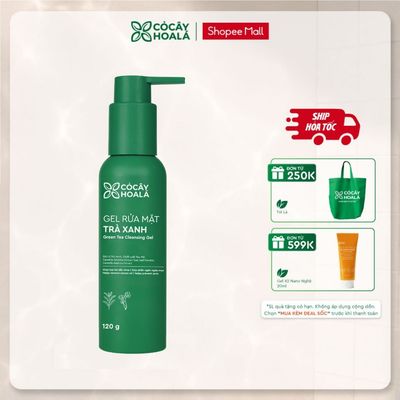 [SẢN PHẨM MỚI] Gel Rửa Mặt Trà Xanh Cỏ Cây Hoa Lá 120g Tặng Kèm Túi Vải