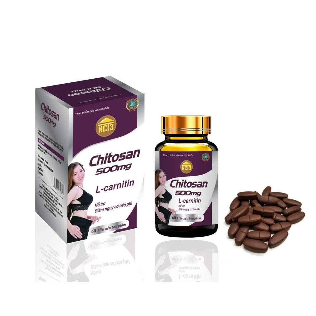TPBVSK Chitosan 500mg L-Carnitine NCT3 60 Viên Hỗ Trợ Kiểm Soát Cân Nặng TPBVSK4