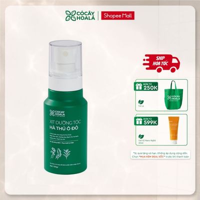 Xịt dưỡng tóc Hà thủ ô đỏ Cỏ Cây Hoa Lá 100g Giúp Tóc Dưỡng Ẩm Tặng Kèm Túi Vải
