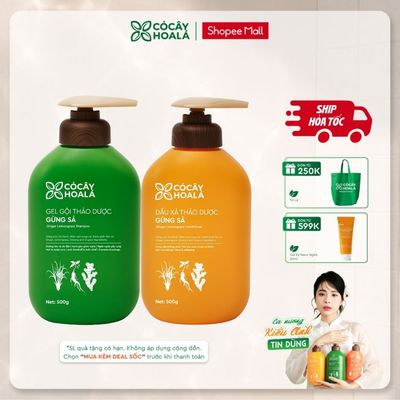 [HỎA TỐC] [LIVE KOL] Dầu Gội Đầu Cỏ Cây Hoa Lá Gừng Sả Hỗ Trợ Làm Sạch Da Dầu, Ngăn Ngừa Gàu