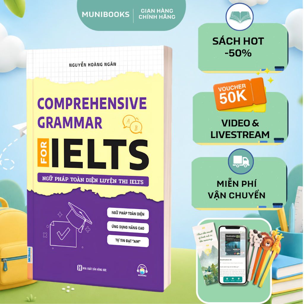 Sách - Ngữ pháp toàn diện luyện thi IELTS - Comprehensive Grammar For IELTS