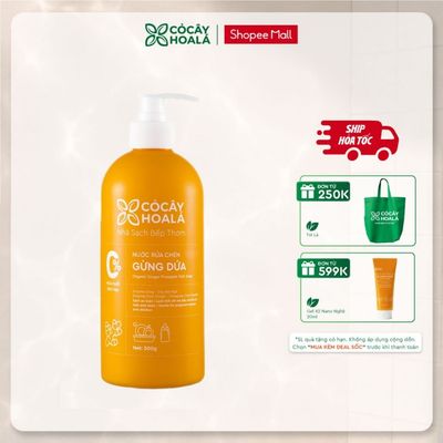 [HỎA TỐC] Nước rửa chén Cỏ Cây Hoa Lá Gừng Dứa dành cho da tay nhạy cảm, dễ kích ứng - dung tích 500g