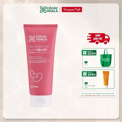 FULL SIZE Tẩy Tế Bào Chết Body Đậu Đỏ Góp Phần Ngăn Ngừa Mụn 200g