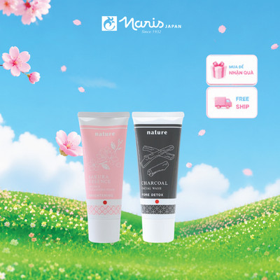Bộ sữa rửa mặt chăm sóc da Naris Nature