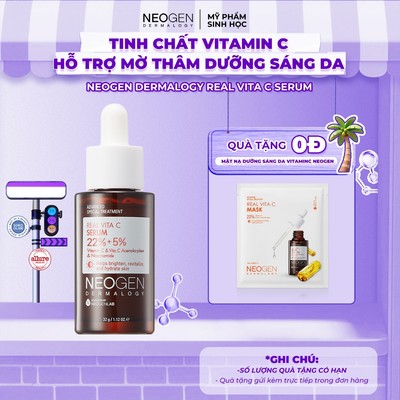 Siêu Tinh Chất Mờ Thâm Dưỡng Trắng Vitamin C SAP 22% Neogen Dermalogy Real Vita C Serum 32ml