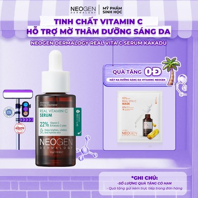 Serum Dưỡng Trắng Mờ Thâm 460x Vitamin C Sinh Học Kakadu 22% Neogen Dermalogy 32g