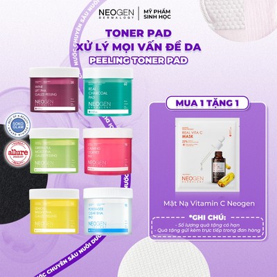 Toner Pad Tẩy Da Chết Dưỡng Ẩm Da, Se Khít Lỗ Chân Lông Neogen Dermalogy
