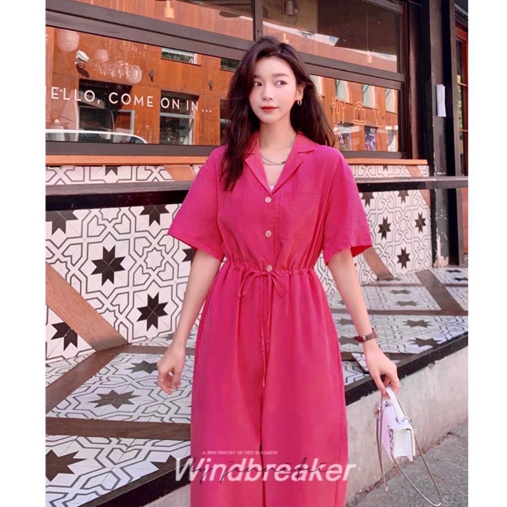 Jum cổ vest 2 màu xanh - hồng A1336