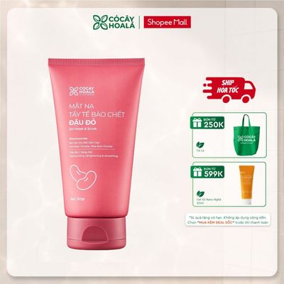 [HỎA TỐC] Mặt Nạ Tẩy Tế Bào Chết Đậu Đỏ Cỏ Cây Hoa Lá 150g