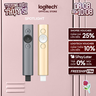 Bút trình chiếu không dây 30m Logitech Spotlight - Bluetooth, USB, phóng to để nhấn mạnh