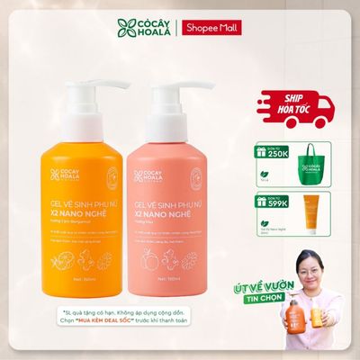 [HỎA TỐC] Dung Dịch Vệ Sinh Cỏ Cây Hoa Lá Gel x2 Nano Nghệ Làm Sạch Dịu Nhẹ 150ml
