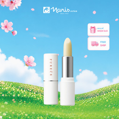 Son dưỡng ẩm chống nhăn Naris Medicated Purece Lip Care Stick 3g