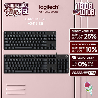 Bàn phím cơ gaming Logitech G413 TKL SE | G413 SE Full size Keycap PBT AntiGhosting