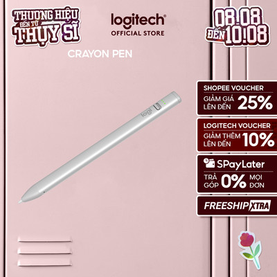 Bút cảm ứng Logitech Crayon dành cho iPad - Công nghệ kỹ thuật số như Apple Pencil