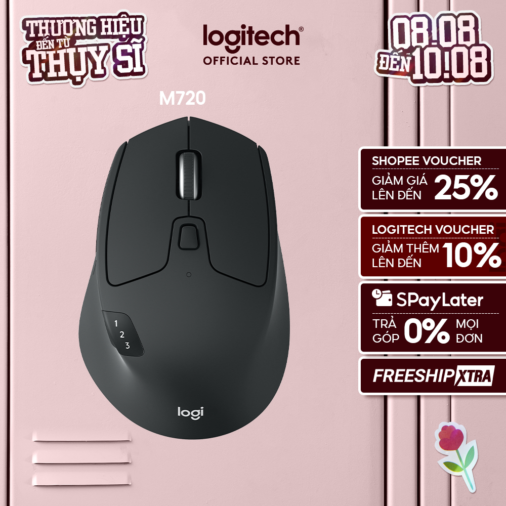 Chuột không dây đa thiết bị LOGITECH M720 Bluetooth