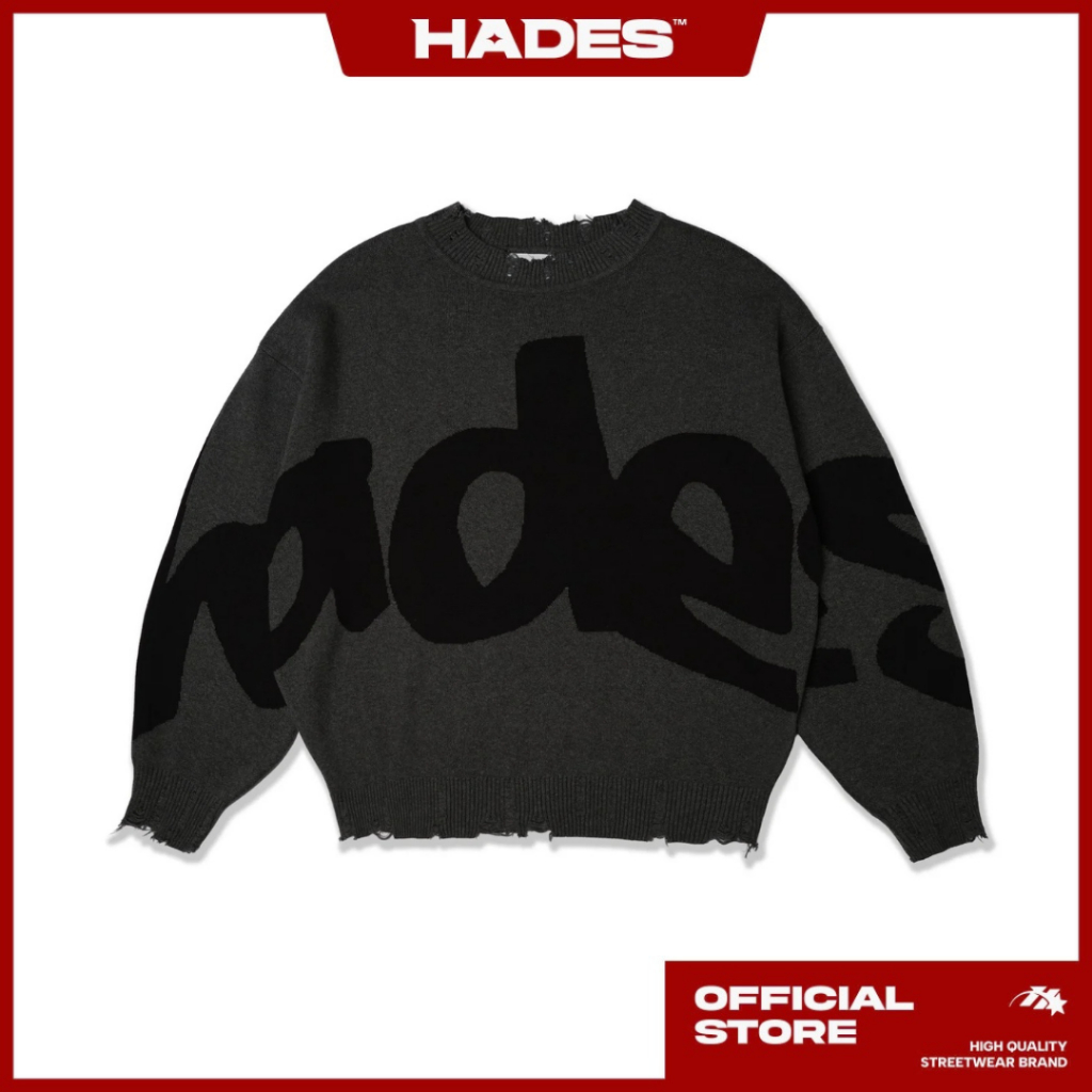 ÁO HADES REBEL SWEATER KNIT - GREY