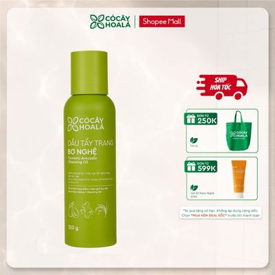 [HỎA TỐC] Dầu Tẩy Trang Bơ Nghệ Cỏ Cây Hoa Lá 120ml SẠCH SÂU