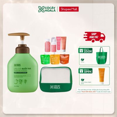 [HỎA TỐC] COMBO Dầu Gội Xả Thảo Dược Cỏ Cây Hoa Lá Bưởi Trà 350g Và Bộ Chăm Sóc Minisize tiện lợi