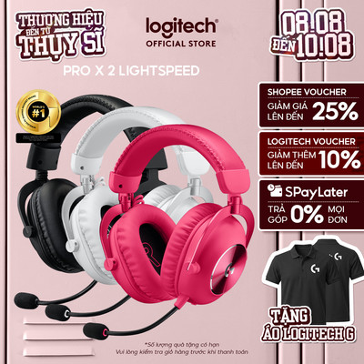 Tai nghe gaming không dây Logitech G Pro X 2 LIGHTSPEED Âm vòm DTS Bluetooth/USB